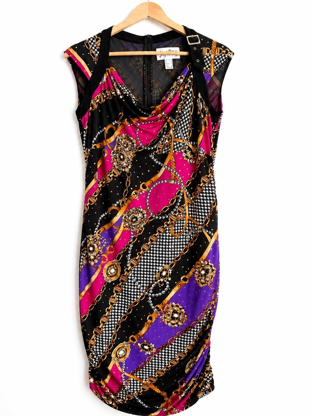 Joseph Ribkoff - Mob Wife Baroque Chain Print Dress - Size 10